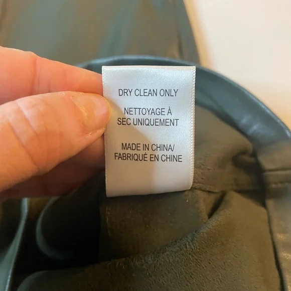 Brochu Walker Olive Green Vegan Leather Pencil Skirt Size S - Picture 4 of 11